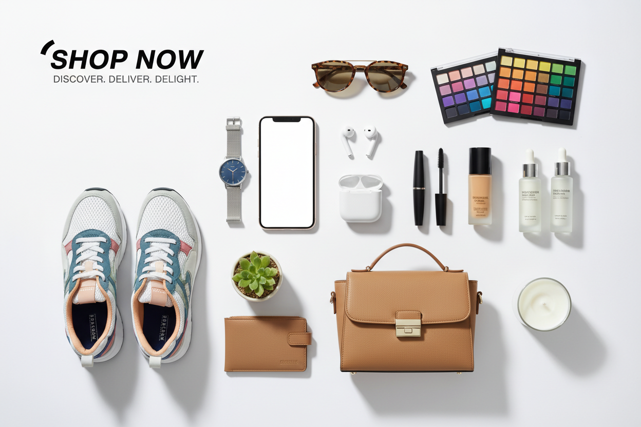 create image for online shopping websites for all product